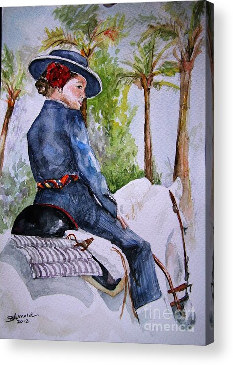 Feria Acrylic Print featuring the painting Feria Beauty by Bev Arnold