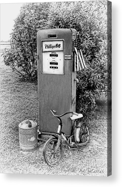 Gas Pump Acrylic Print featuring the photograph Fill 'er up by Bonnie Willis