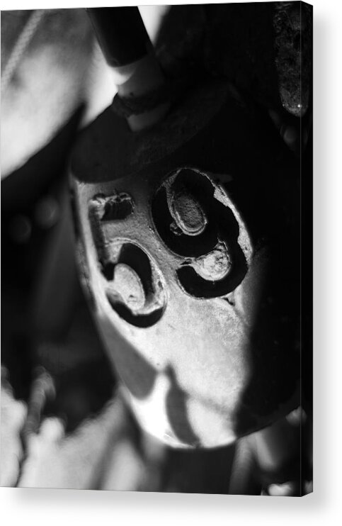 Float Acrylic Print featuring the photograph Float Number 59 - Black and White by Rebecca Sherman