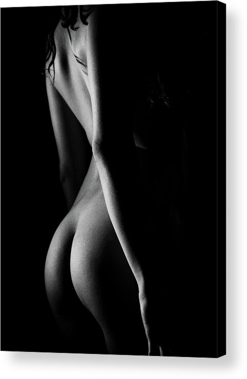 Chiaroscuro Acrylic Print featuring the photograph Freya Gallows No. 0858 by Mark Choate