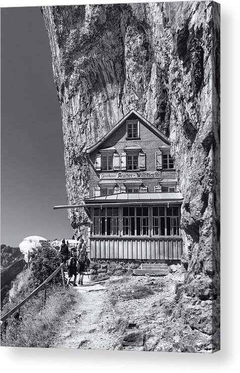 Appenzell Acrylic Print featuring the photograph Gasthaus Aescheron Ebenalp by Charles Lupica