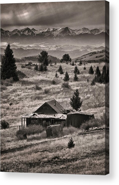 Victor Colorado Acrylic Print featuring the photograph Gold Mining Ghost Town by Steve White