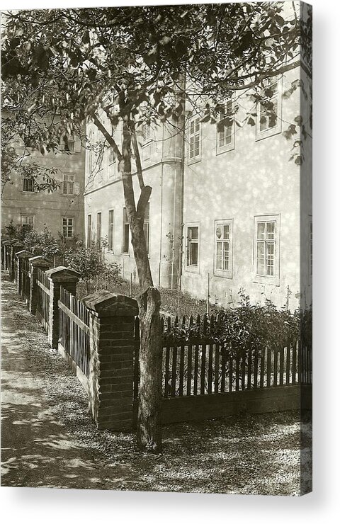 Garden Acrylic Print featuring the photograph Gregor Mendel's Research Garden At St Thomas' Abbey by American Philosophical Society/science Photo Library