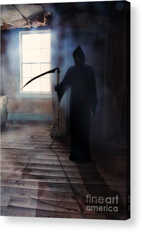 Reaper Acrylic Print featuring the photograph Grim Reaper by Jill Battaglia