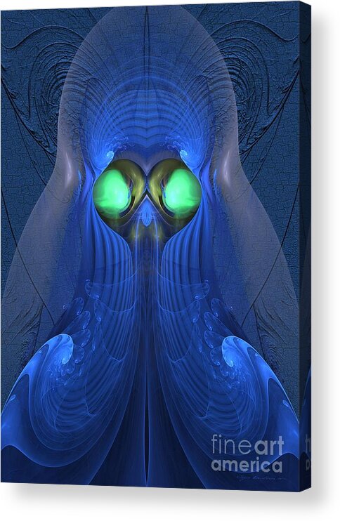 Art Acrylic Print featuring the digital art Guardian of souls by Sipo Liimatainen