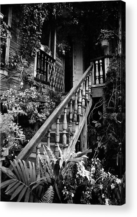 Hacienda Acrylic Print featuring the photograph Hacienda Stairway by Ricardo J Ruiz de Porras