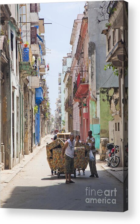 Havana Acrylic Print featuring the photograph Havana Furniture Removal by Chris Dutton