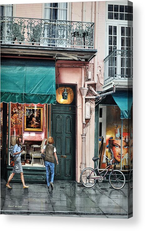Urban Acrylic Print featuring the painting Here's Looking At You by Robert W Cook 