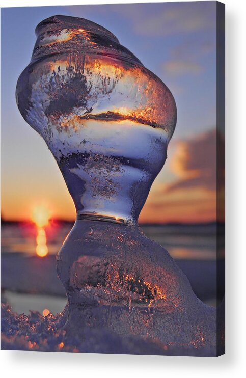 Ice Acrylic Print featuring the photograph Ice and Water 2 by Sami Tiainen