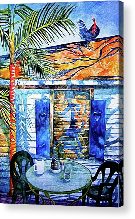 Key West Acrylic Print featuring the painting Key West Still Life by Kandy Cross