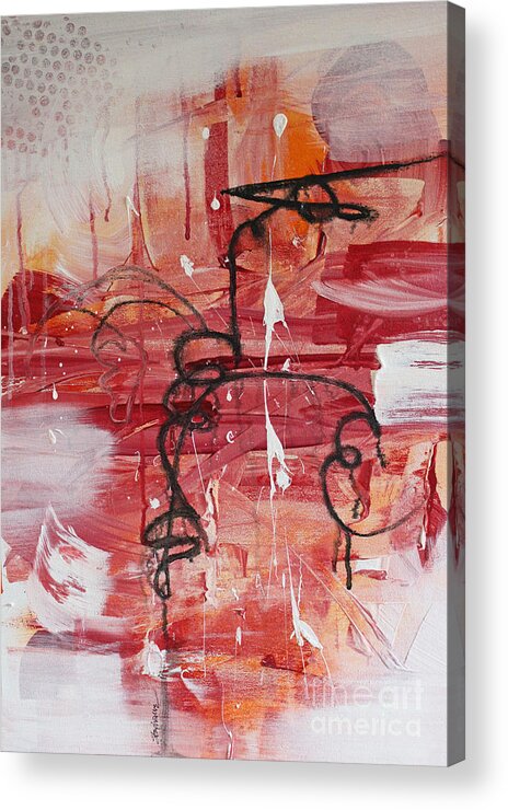 Energy Acrylic Print featuring the painting Kinetic Energy by Stephanie Holznecht
