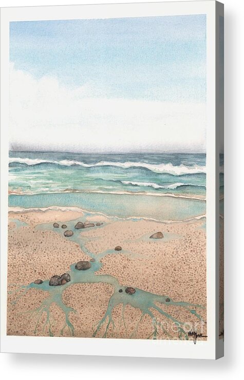 Beach Acrylic Print featuring the painting Laguna Beach by Hilda Wagner