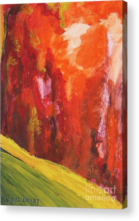 Abstract Acrylic Print featuring the painting Landscape by Rachel Lowry