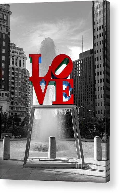 Paul Ward Acrylic Print featuring the photograph Love isn't always black and white by Paul Ward