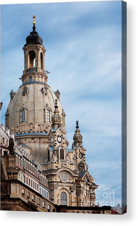 Dresden Acrylic Print featuring the photograph Lutheran church in Dresden by Jelena Jovanovic