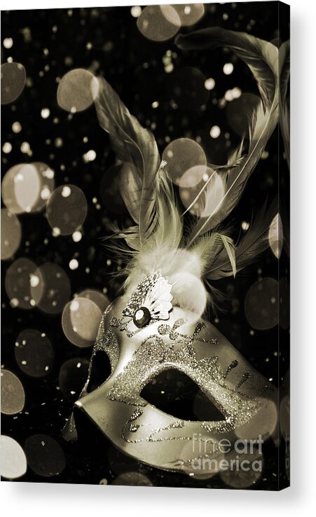 Mask Acrylic Print featuring the photograph Masquerade by Jelena Jovanovic