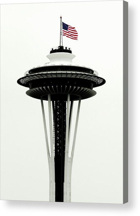Seattle Acrylic Print featuring the photograph Memorial Needle by Benjamin Yeager