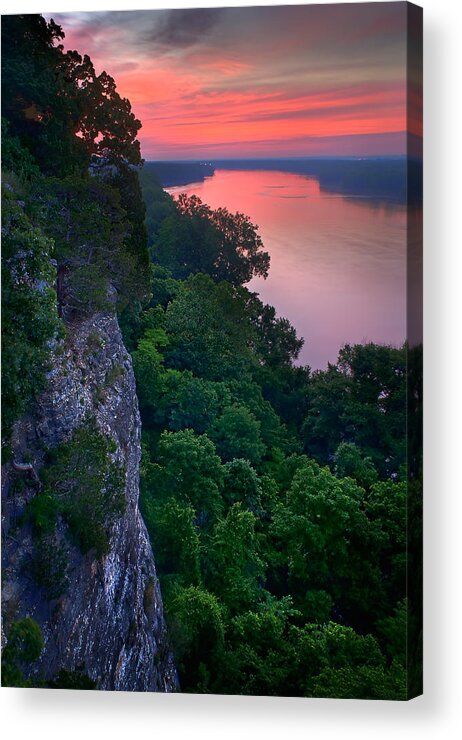 2009 Acrylic Print featuring the photograph Missouri River Bluffs by Robert Charity