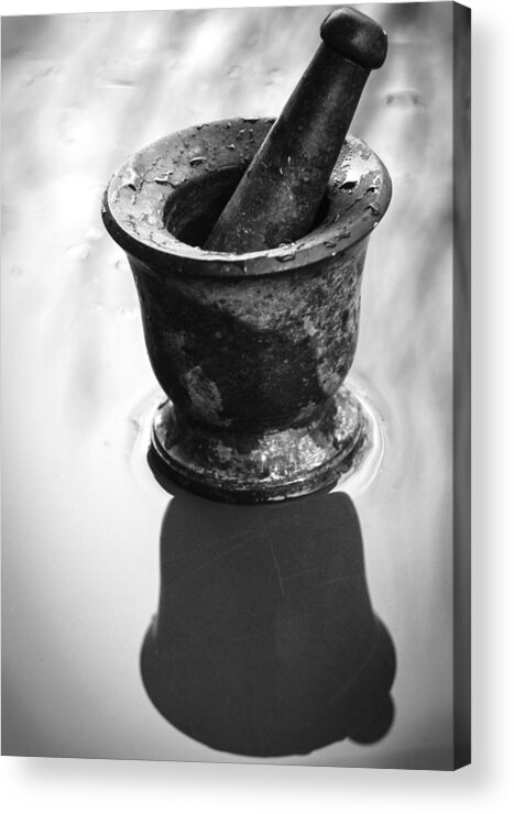 Mortar And Pestle Acrylic Print featuring the photograph Mortar and Pestle by Thomas Young