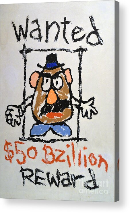 Bad Potato Acrylic Print featuring the photograph Mr. Potato Head Gone Bad by Robert Meanor