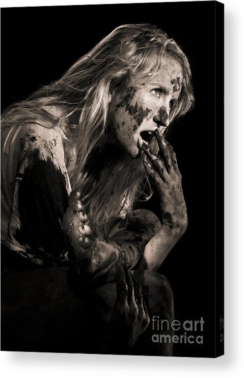 Flour Acrylic Print featuring the photograph Mudder by Richard Mason