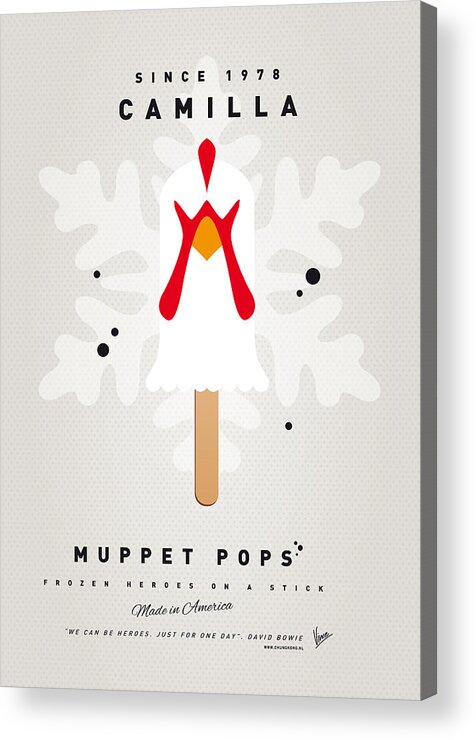 Muppets Acrylic Print featuring the digital art My MUPPET ICE POP - Camilla by Chungkong Art