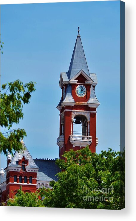 Bell Tower Acrylic Print featuring the photograph New Hanover County Courthouse Bell Tower by Bob Sample