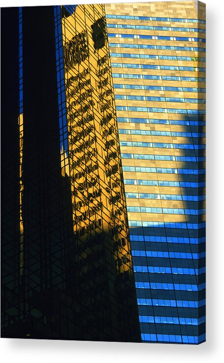New York Acrylic Print featuring the photograph 1984 New York Architecture No2 by Gordon James