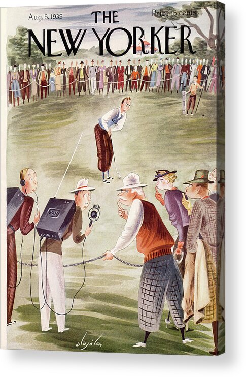 Leisure Acrylic Print featuring the painting New Yorker August 5, 1939 by Constantin Alajalov
