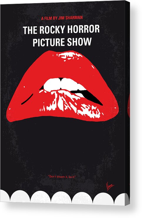 The Acrylic Print featuring the digital art No153 My The Rocky Horror Picture Show minimal movie poster by Chungkong Art
