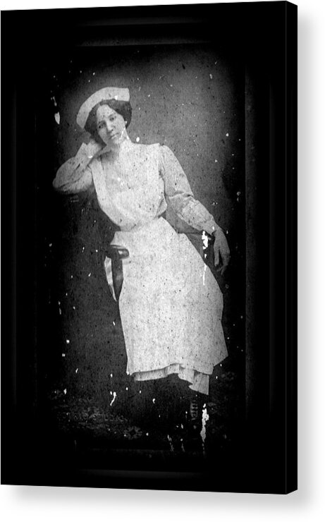 Vintage Photo Acrylic Print featuring the photograph Nursing the Past by Sheri McLeroy