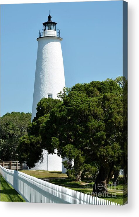 Lighthouse Acrylic Print featuring the photograph Ocracoke Island Light by Mel Steinhauer