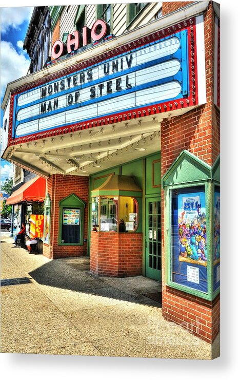 Movie Theaters Acrylic Print featuring the photograph Old Movie Theater by Mel Steinhauer