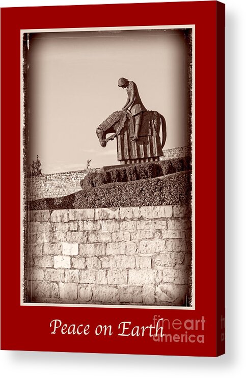 Italian Acrylic Print featuring the photograph Peace on Earth with St Francis by Prints of Italy
