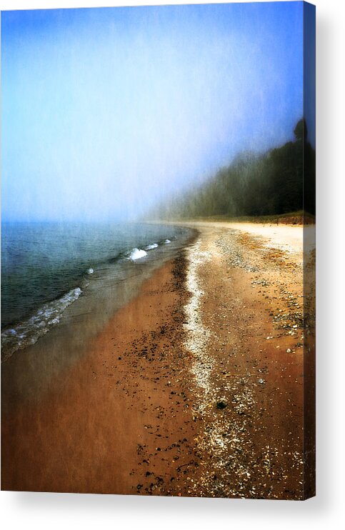 Lake Michigan Acrylic Print featuring the photograph Pier Cove Beach by Michelle Calkins