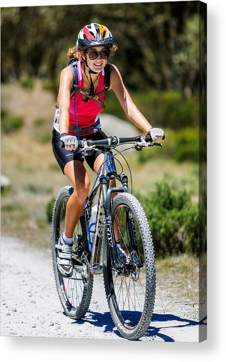 Mountain Bike Acrylic Print featuring the photograph Pretty Valley Adventure by Mark Lucey
