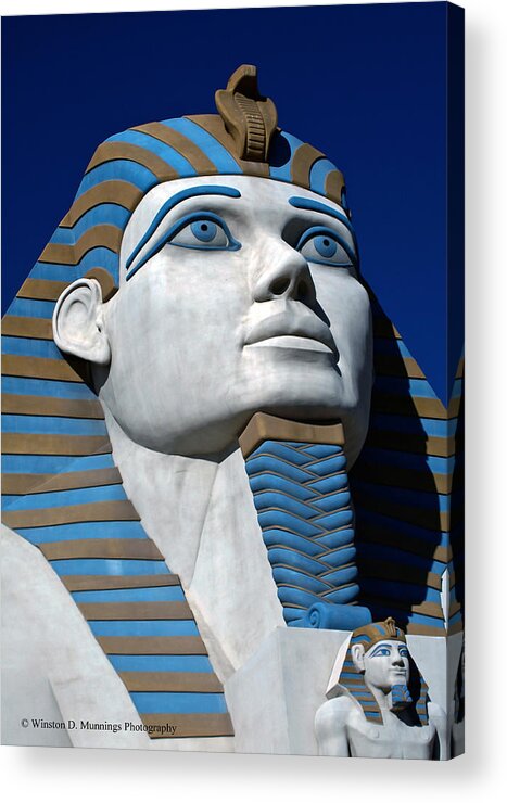 Luxor Acrylic Print featuring the photograph Recreation - Great Sphinx of Giza by Winston D Munnings