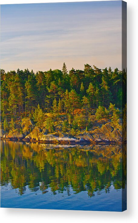 Baltic Sea Acrylic Print featuring the photograph Reflections 2 Sweden by Marianne Campolongo