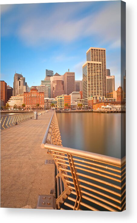 City Acrylic Print featuring the photograph Road To The city by Jonathan Nguyen