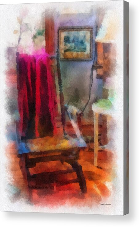 Rocking Acrylic Print featuring the photograph Rocking Chair Photo Art by Thomas Woolworth