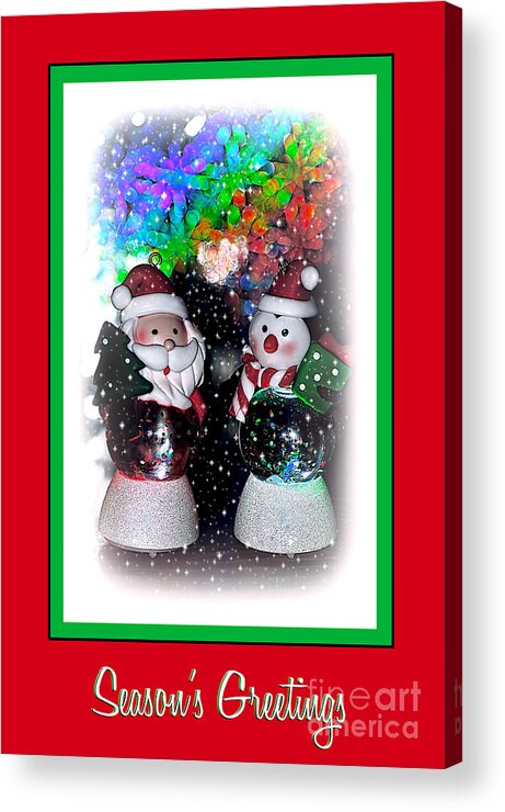 Photography Acrylic Print featuring the photograph Season's Greetings by Kaye Menner by Kaye Menner