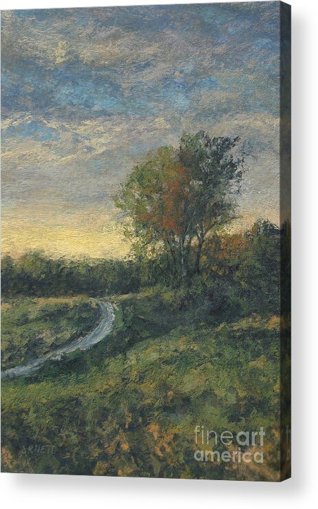 Dawn Acrylic Print featuring the painting September Dawn by Gregory Arnett