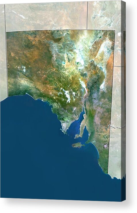 2000 Acrylic Print featuring the photograph South Australia by Science Photo Library
