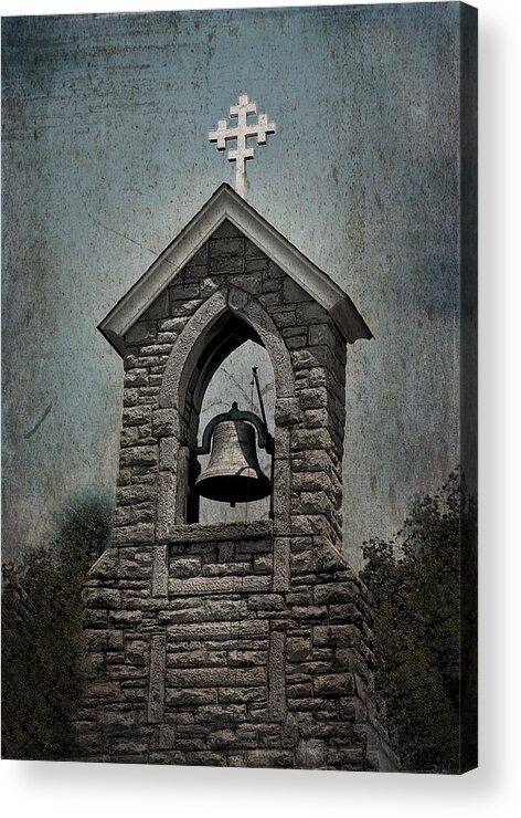 Saintmary Acrylic Print featuring the photograph St Mary Magdalene-Aqua-Aged by Lesa Fine