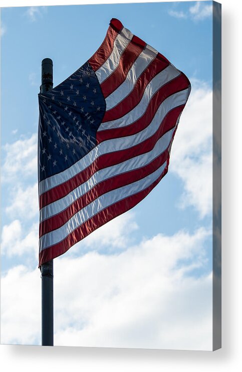 Flag Acrylic Print featuring the photograph Stars and Stripes by Holden The Moment
