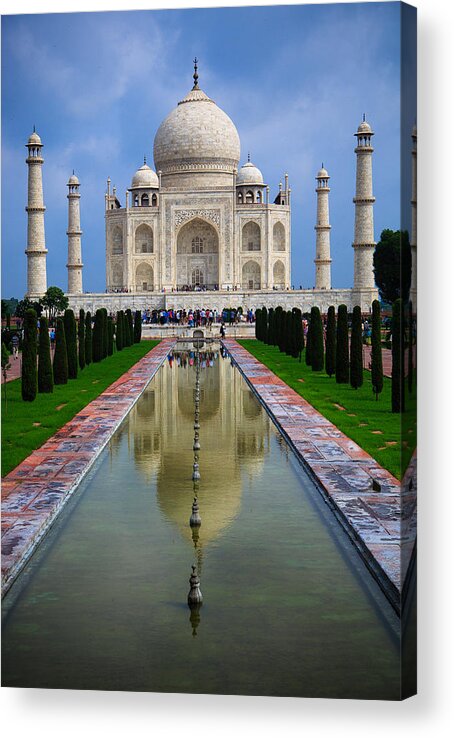 Travel Acrylic Print featuring the photograph Taj Mahal - India by Matthew Onheiber