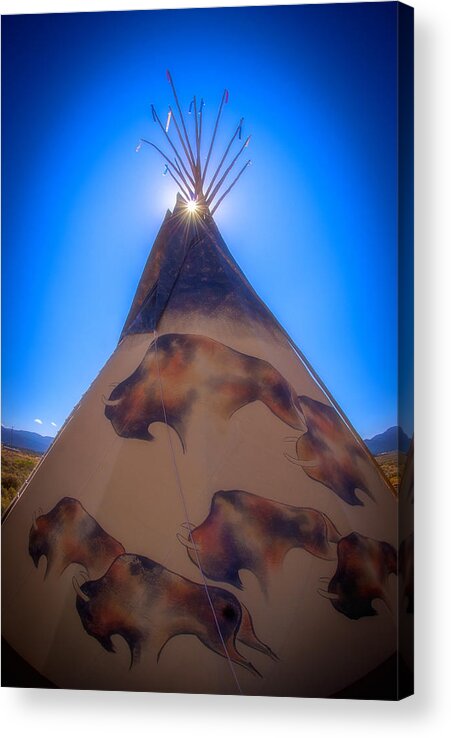 New Mexico Acrylic Print featuring the photograph Teepee by Joye Ardyn Durham