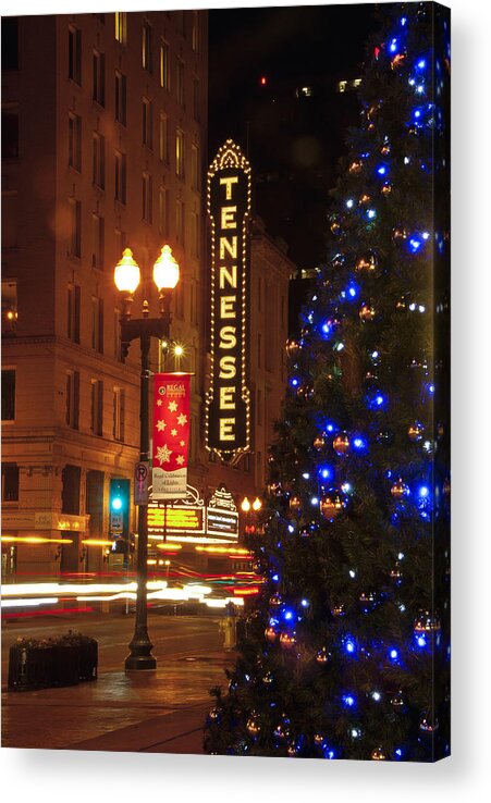 City Acrylic Print featuring the photograph Tennessee Christmas by Carol Erikson