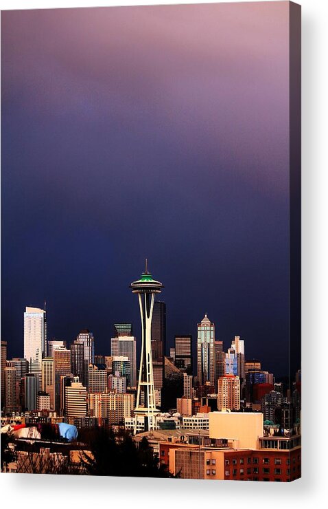 Seattle Acrylic Print featuring the photograph The Bluest Skies by Benjamin Yeager