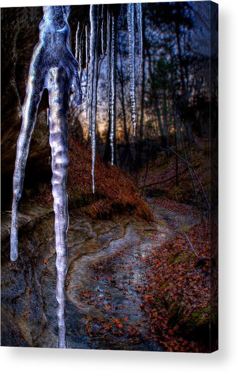 2009 Acrylic Print featuring the photograph The Cave of the Crystal Daggers by Robert Charity